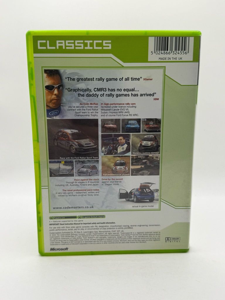 Colin Mcrae Rally 3 3xA Xbox nr 9684
