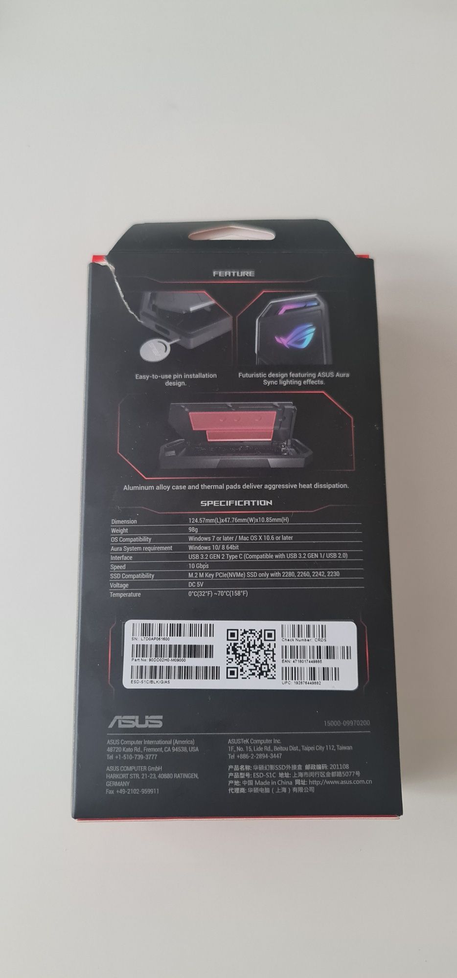 Obudowa dysków ASUS ROG ARION.