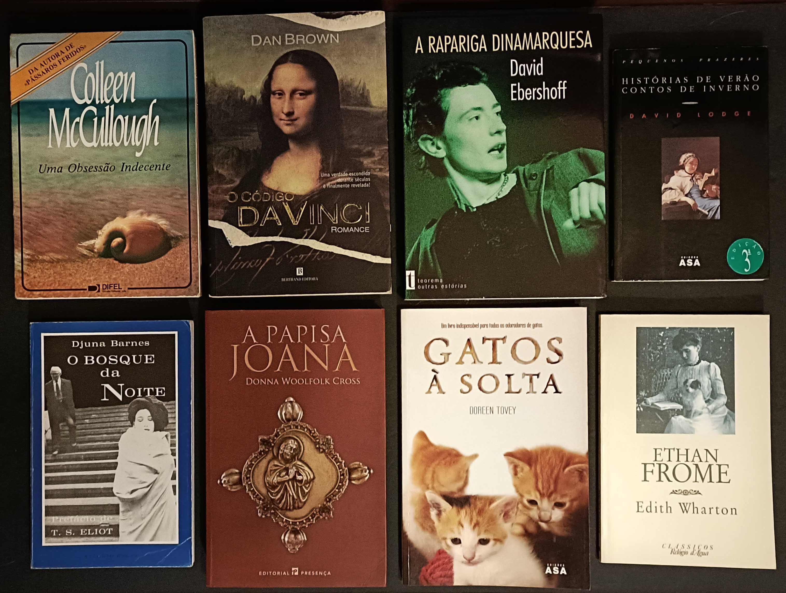 51 livros de vários géneros literários. Lote por 285€!