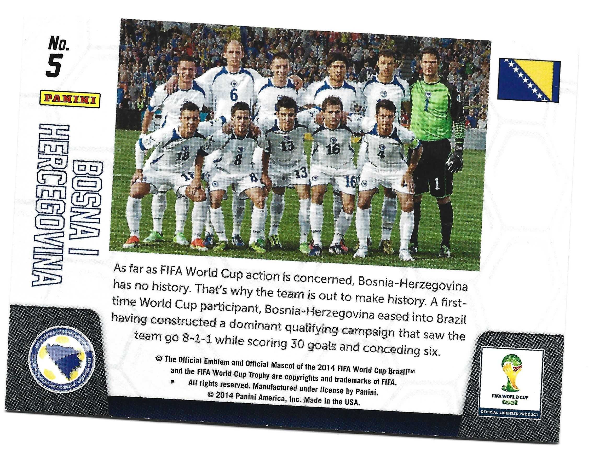 Panini PRIZM FIFA World Cup Brasil 2014 Bosna I Hercegovina