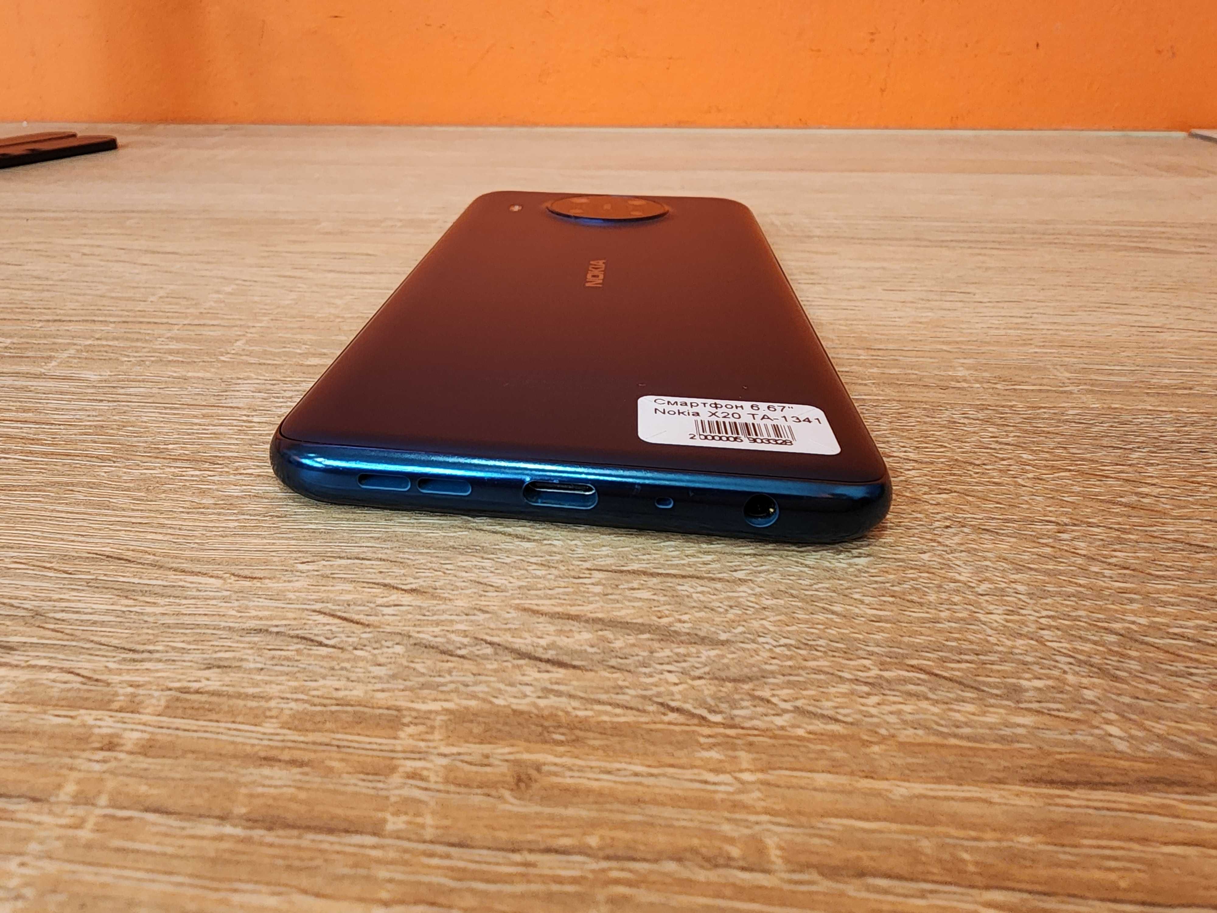 Смартфон 6.67" Nokia X20/ 2400x1080, Gorilla/ 6 RAM, 128GB/SIM 2шт,NFC