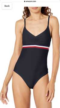 Суцільний купальник жіночий tommy hilfiger women's standard open back