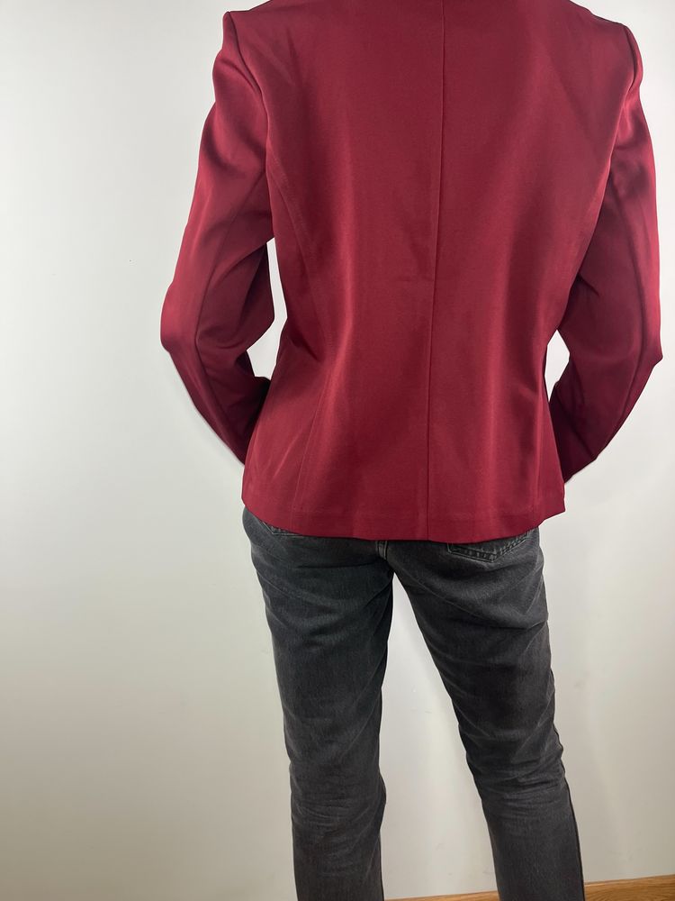 Bordowa burgundowa marynarka zakiet blazer Tracy Evans rozmiar 40