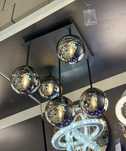 Lampa sufitowa czarna nowa.