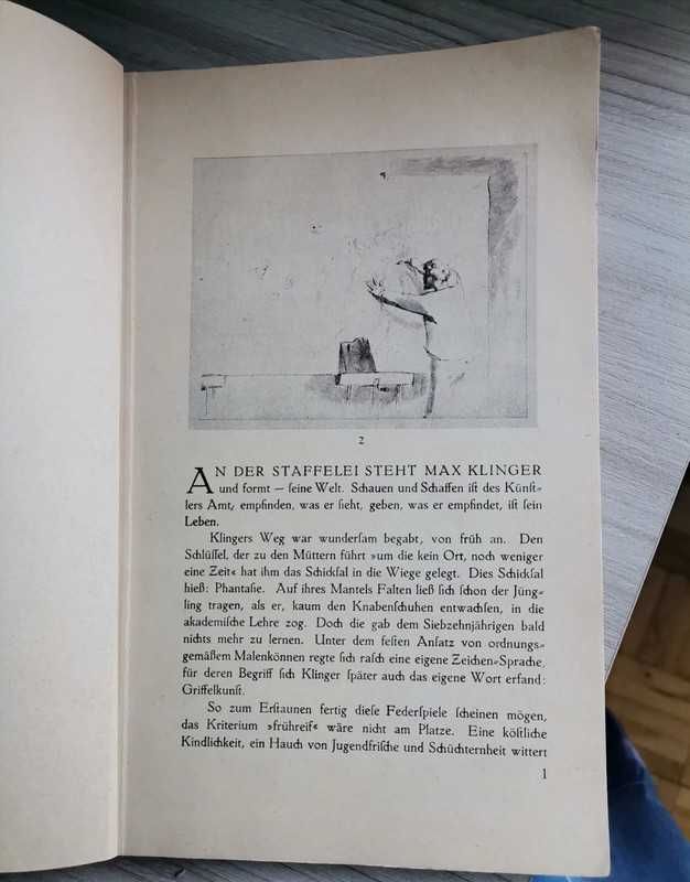 Max Klinger The Welt 1914 vintage album niemiecki symbolizm sztuka