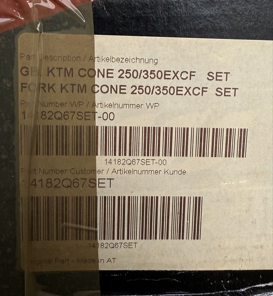 Amortecedores WP Cone Valve Fork MXMA 4800