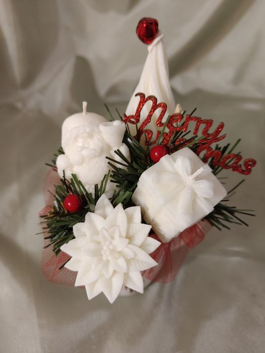 Boxy kubki ze świecami z wosku palmowego sojowego