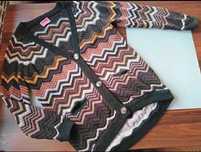MISSONI kolorowy sweter w zygzaki 36