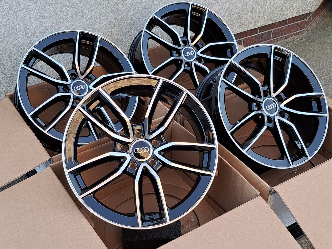 Alufelgi 18 AUDI 5x112 A4 B8 B9 A5 A7 A6 C6 C7 A8 ET30 CZARNE KT17