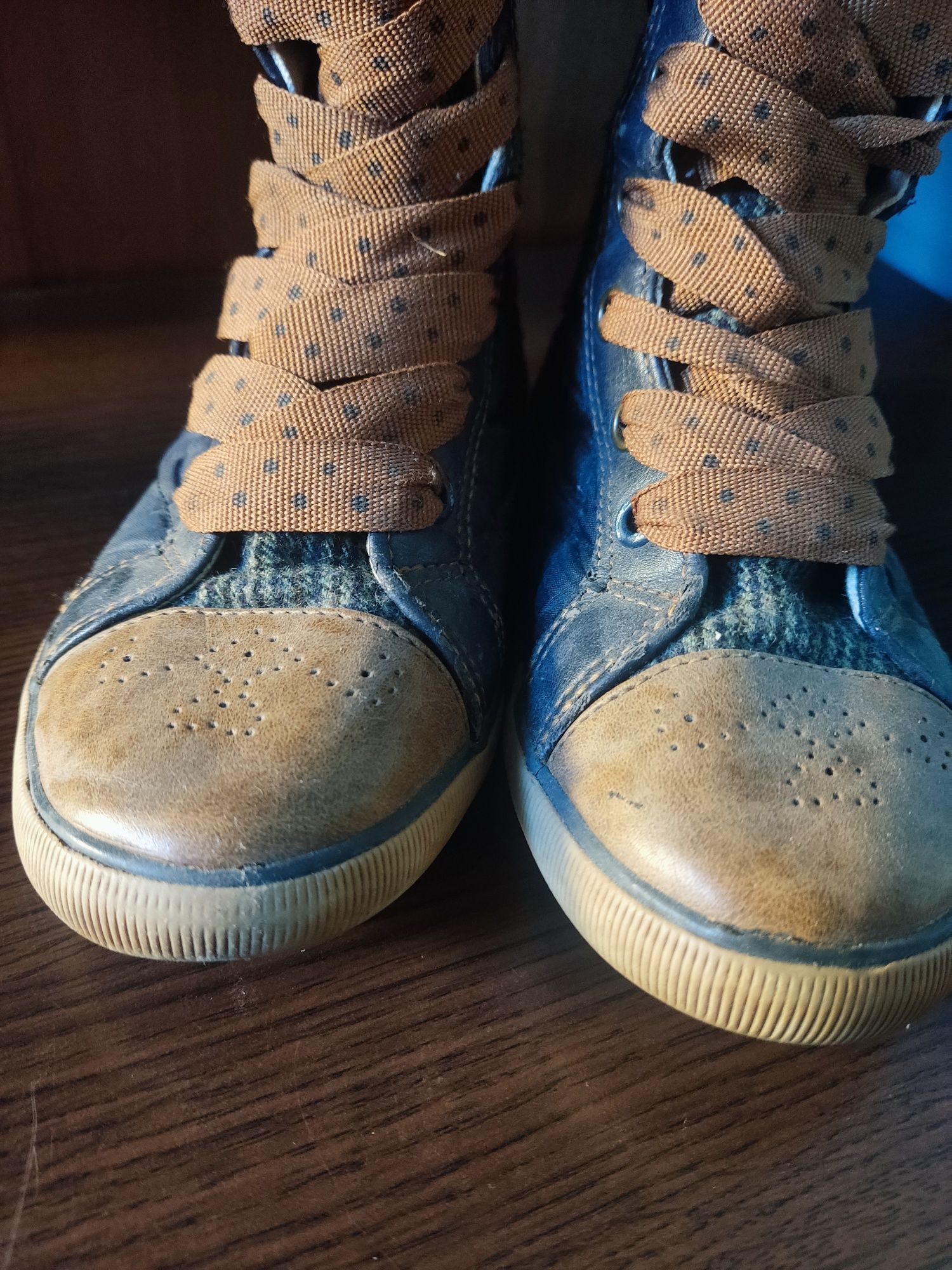 Buty dziewczęce wysokie trampki kozaki sznurowane Na zamek Next