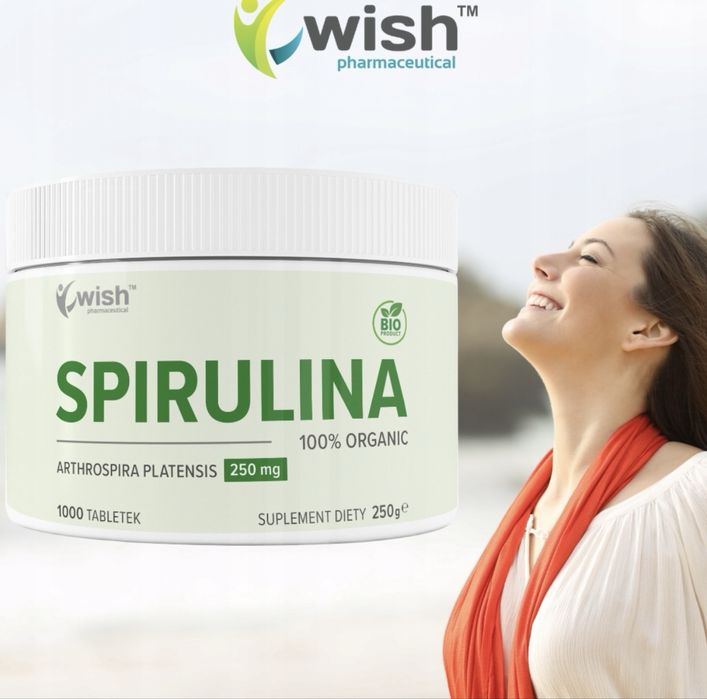 Spirulina 1000 250 mg Wish Спіруліна Хлорелла Спирулина