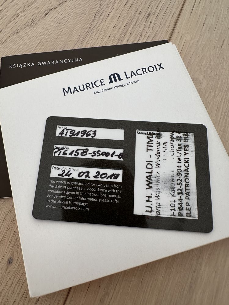 Zegarek Maurice Lacrox Pontos Day Date