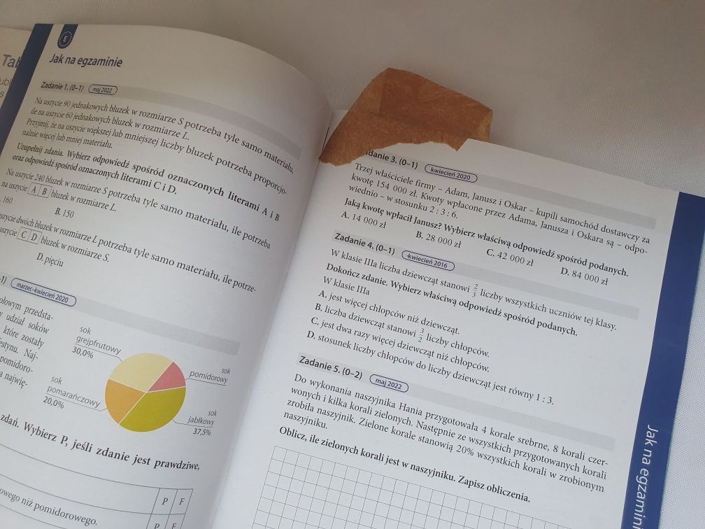 Zeszczyty ćwiczeń kl7 Matematyka Chemia Fizyka , Geografia , Biologia