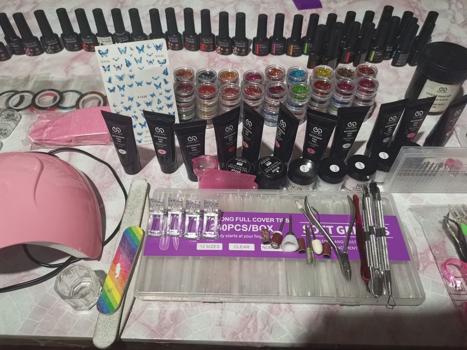 Kit completo de manicure/unhas de gel