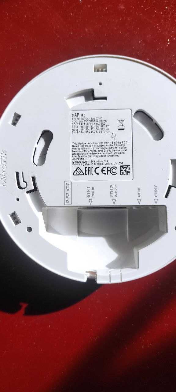 Точка доступу MikroTiK  cAP ac (3шт в наявностіі)