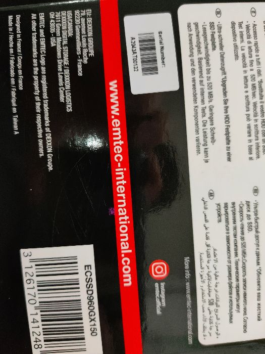 Disco SSD EMTEC 960GB novos