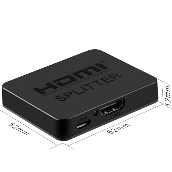 (NOVO) HDMI Splitter (1x2) - c/ HDCP 4K 3D