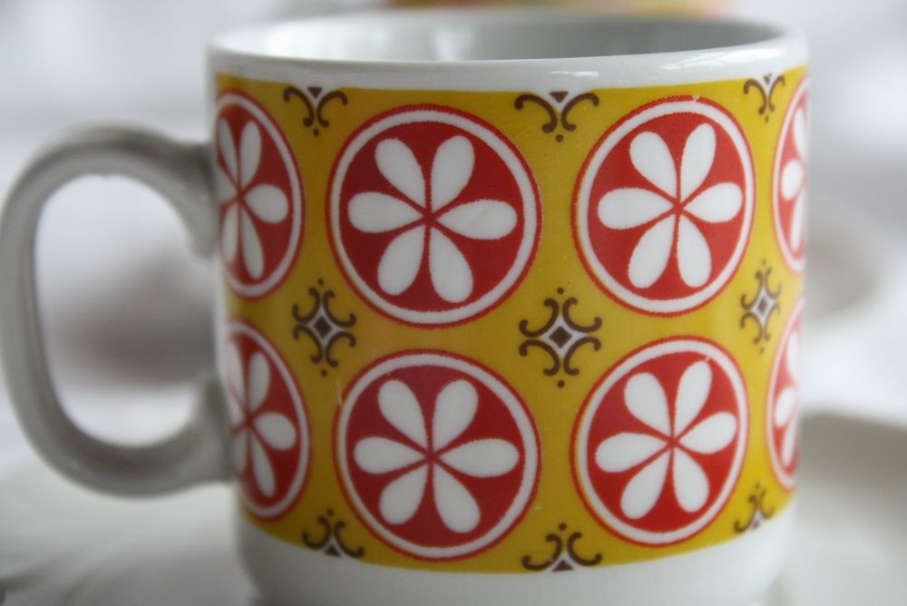 Włoskie Filiżanki Espresso Monopoli Porcellana D'Italia