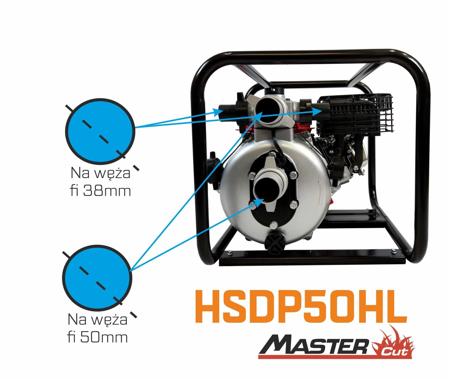Pompa spalinowa MasterCut HSDP50HL 2" wysokiego podnoszenia 30 000L/h