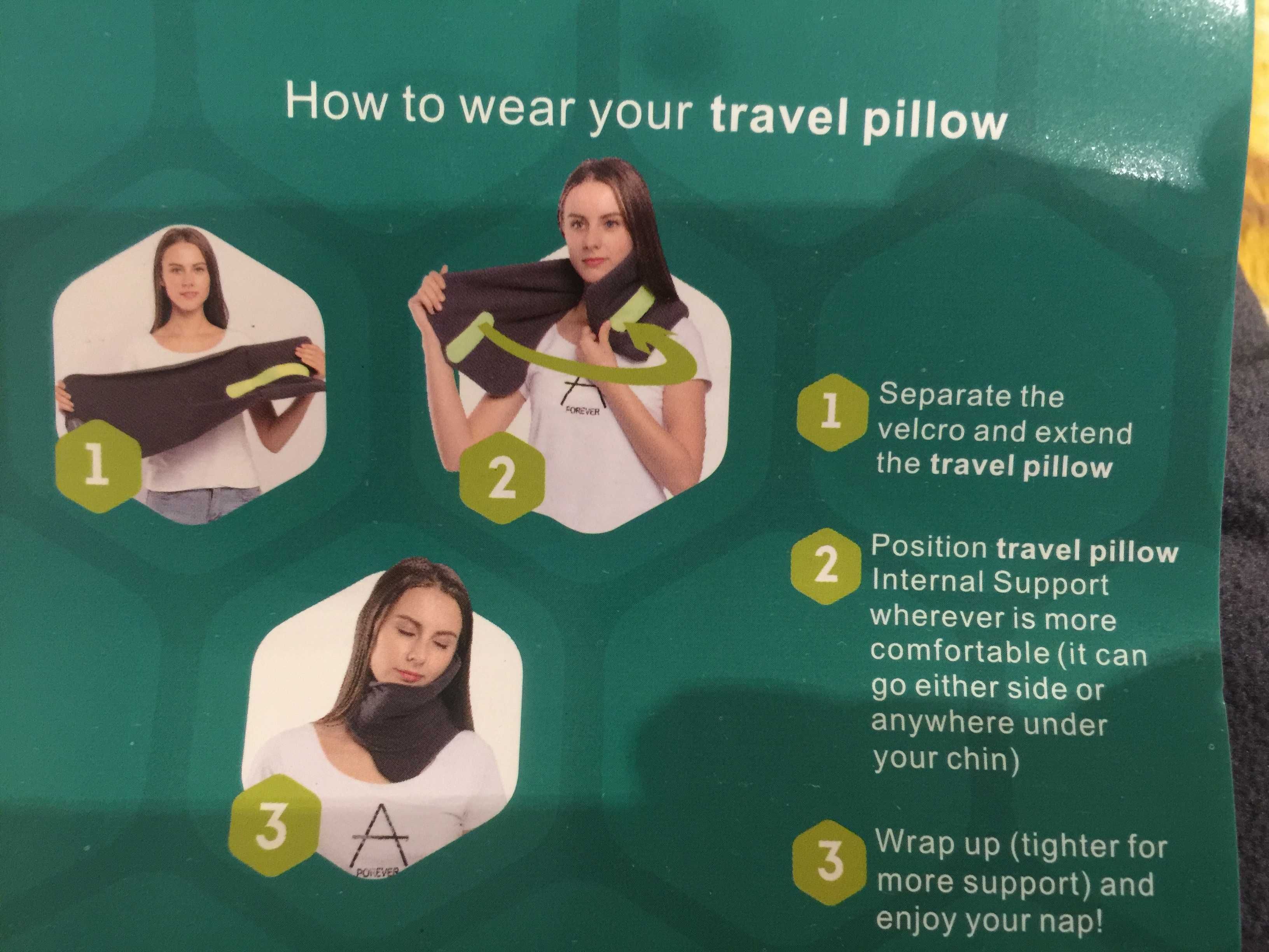 подушка дорожня Travel Pillow в Наявності дорожная турестична бублик