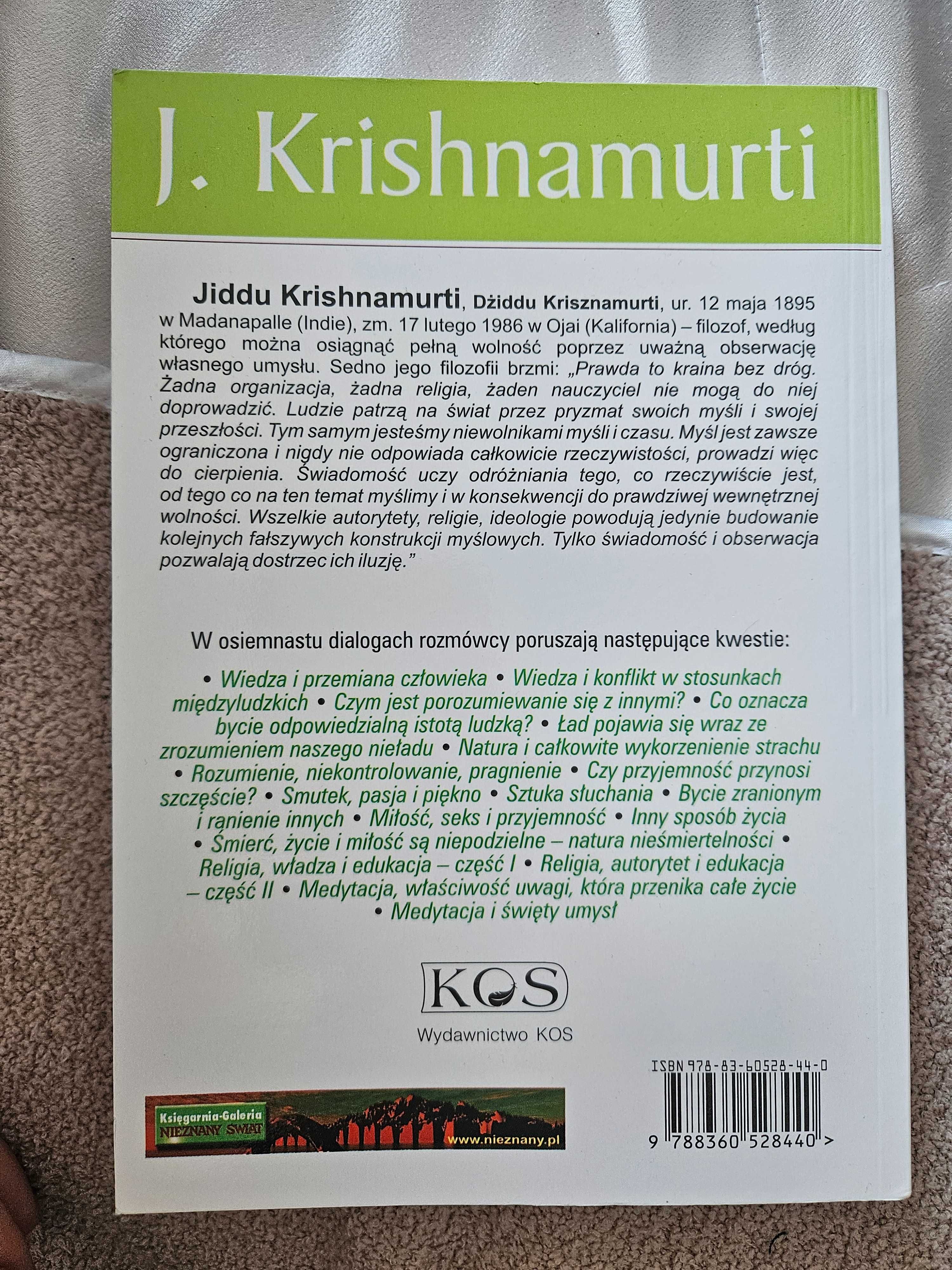 Książka Jiddu Krishnamurti Całkowicie inny sposób życia