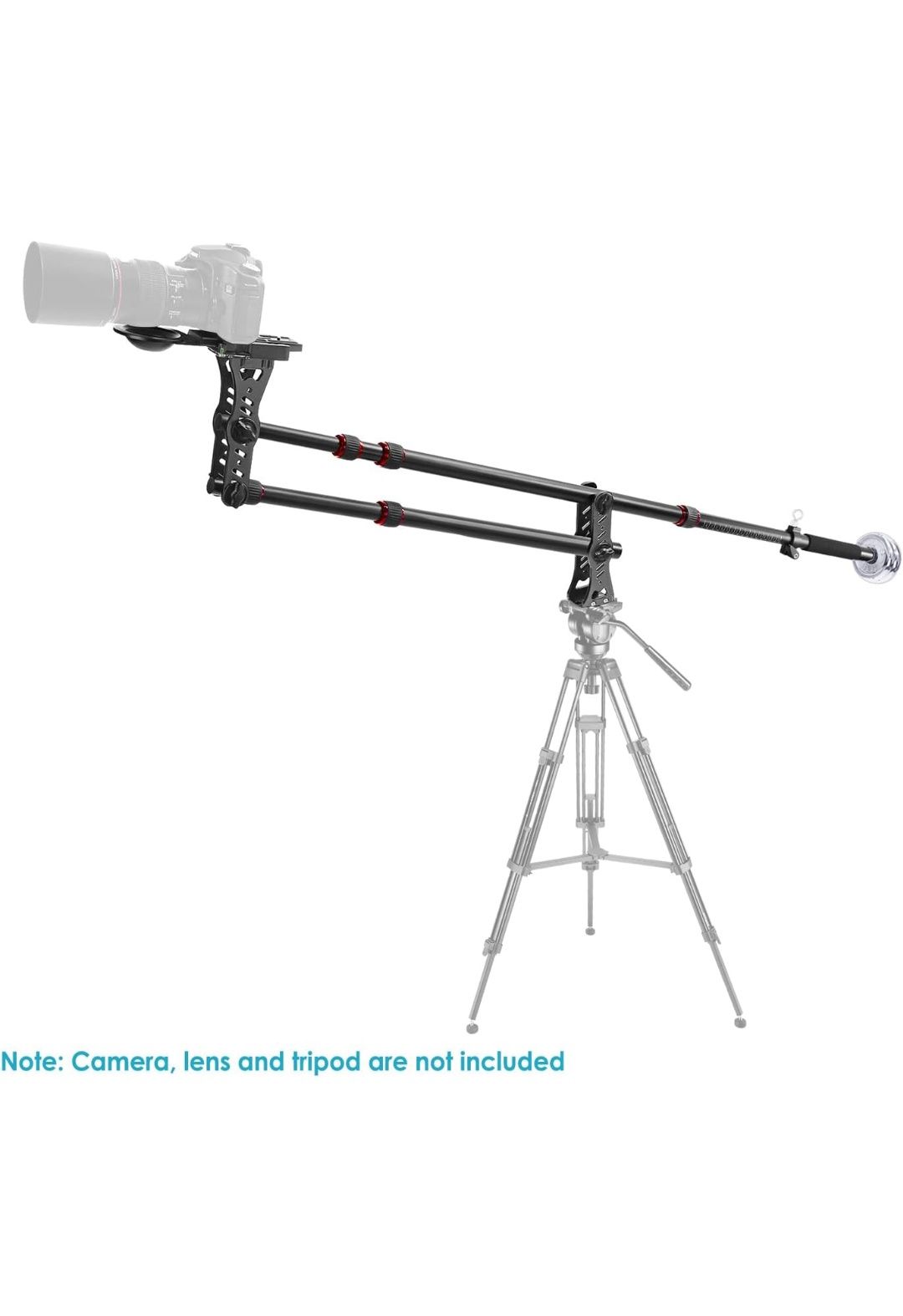Neewer Jib braço liga de alumínio câmara grua com placa D 177cm NOVO