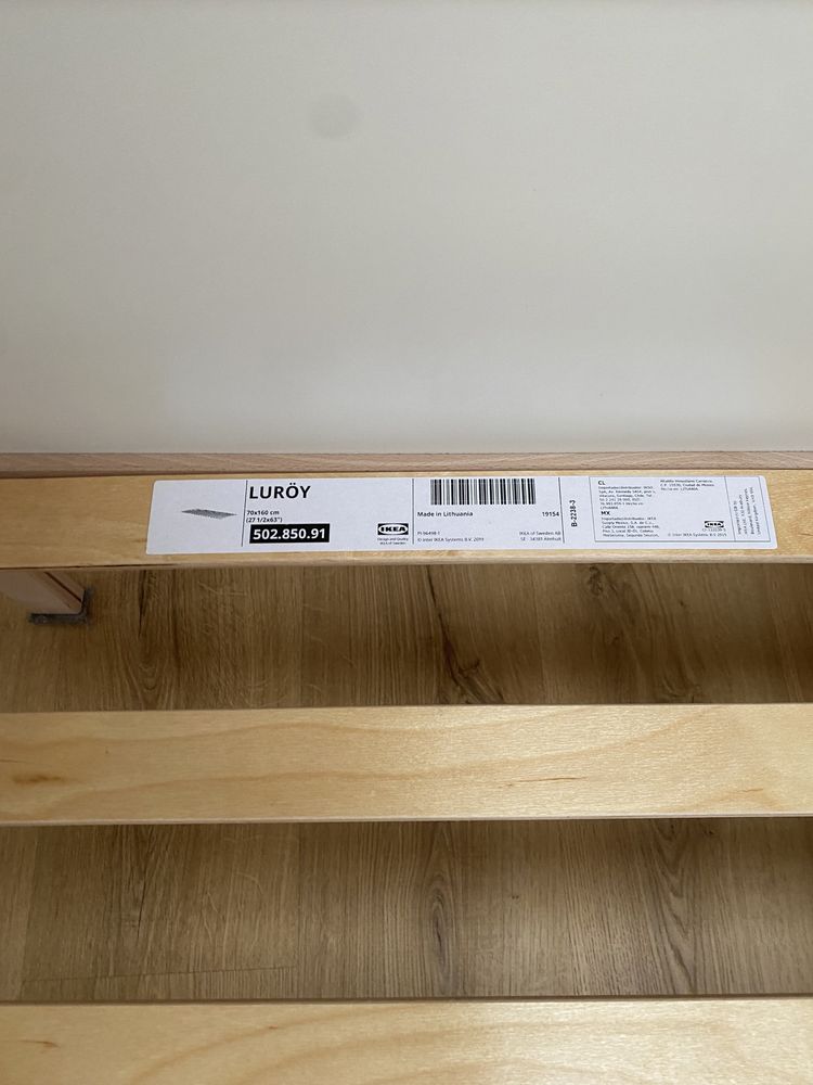 Dwie ramy łózka Ikea singlar z materacami polskiego producenta