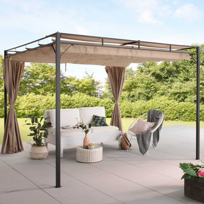 Pawilon Milos 300 x 300 cm Pergola, rozsuwana WYPRZEDAŻ