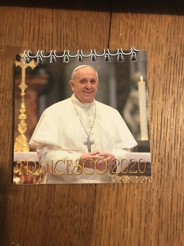 Calendário 2020 Papa Francisco