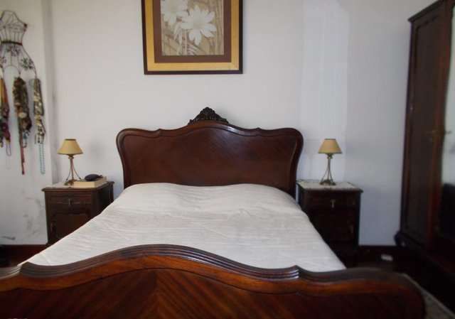 Quarto Queen Anne Rico em Mogno - Mobilia Completa