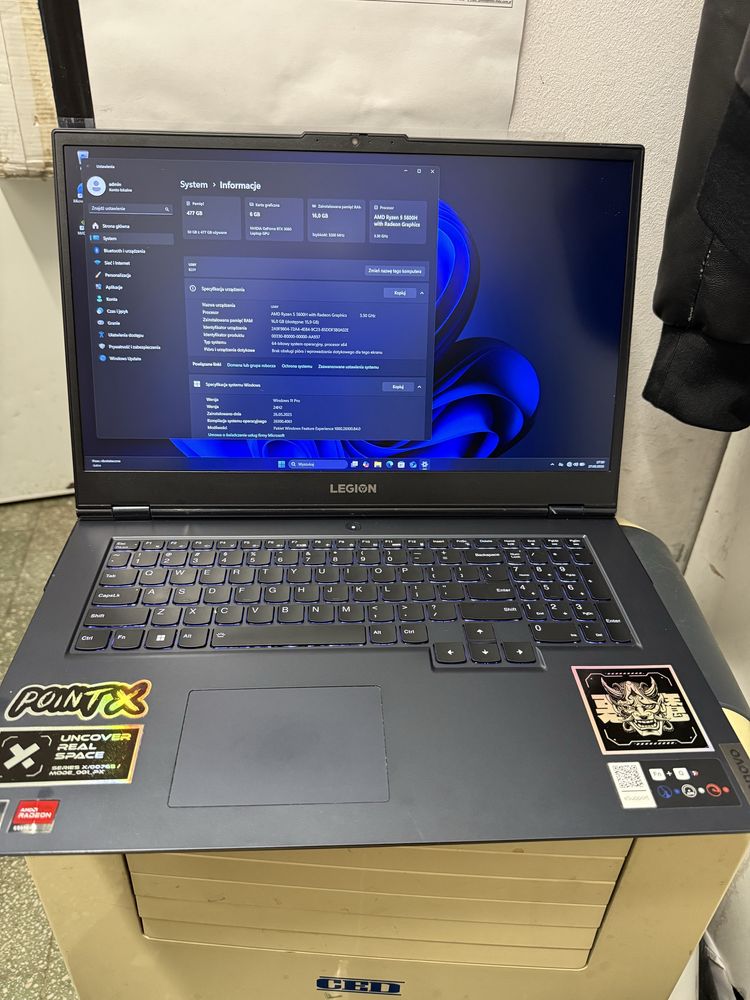 Lenovo Legion AMD RYZEN 5000  16/512GB