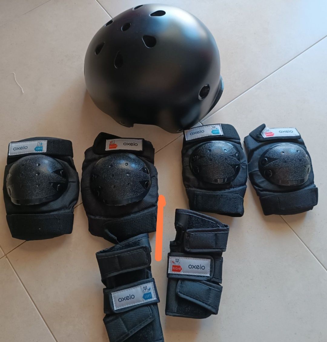 Trotinete oxelo Mid 1 + capacete e proteções