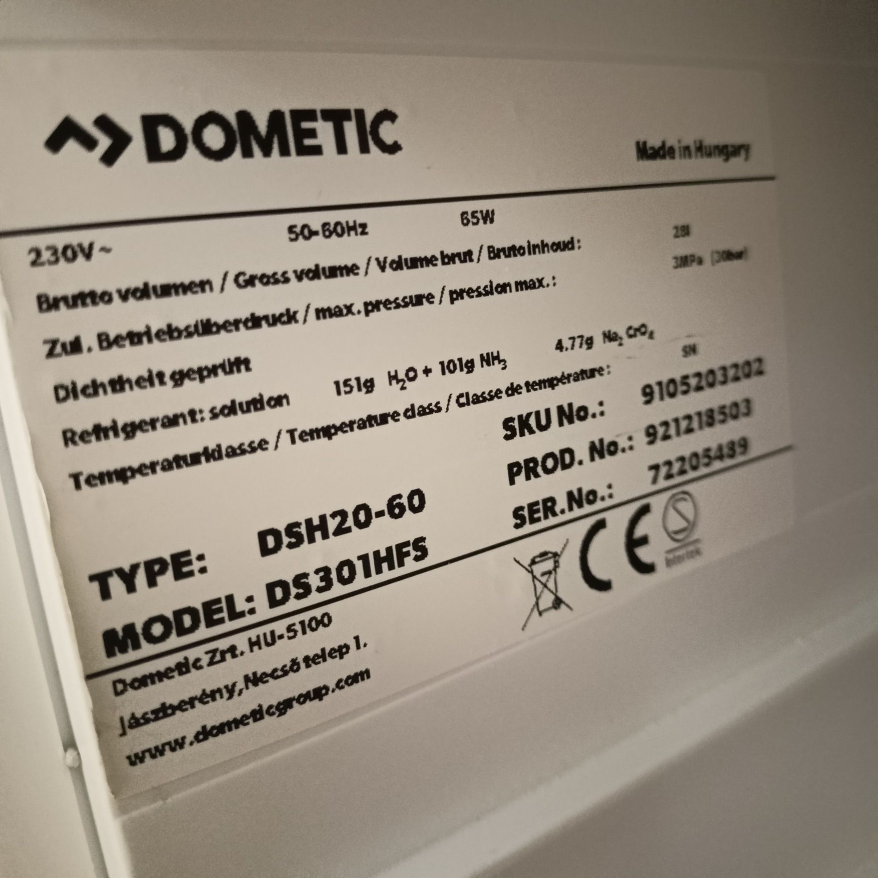 Chłodziarka medyczna,turystyczna absorpcyjna Dometic DSH20-60.