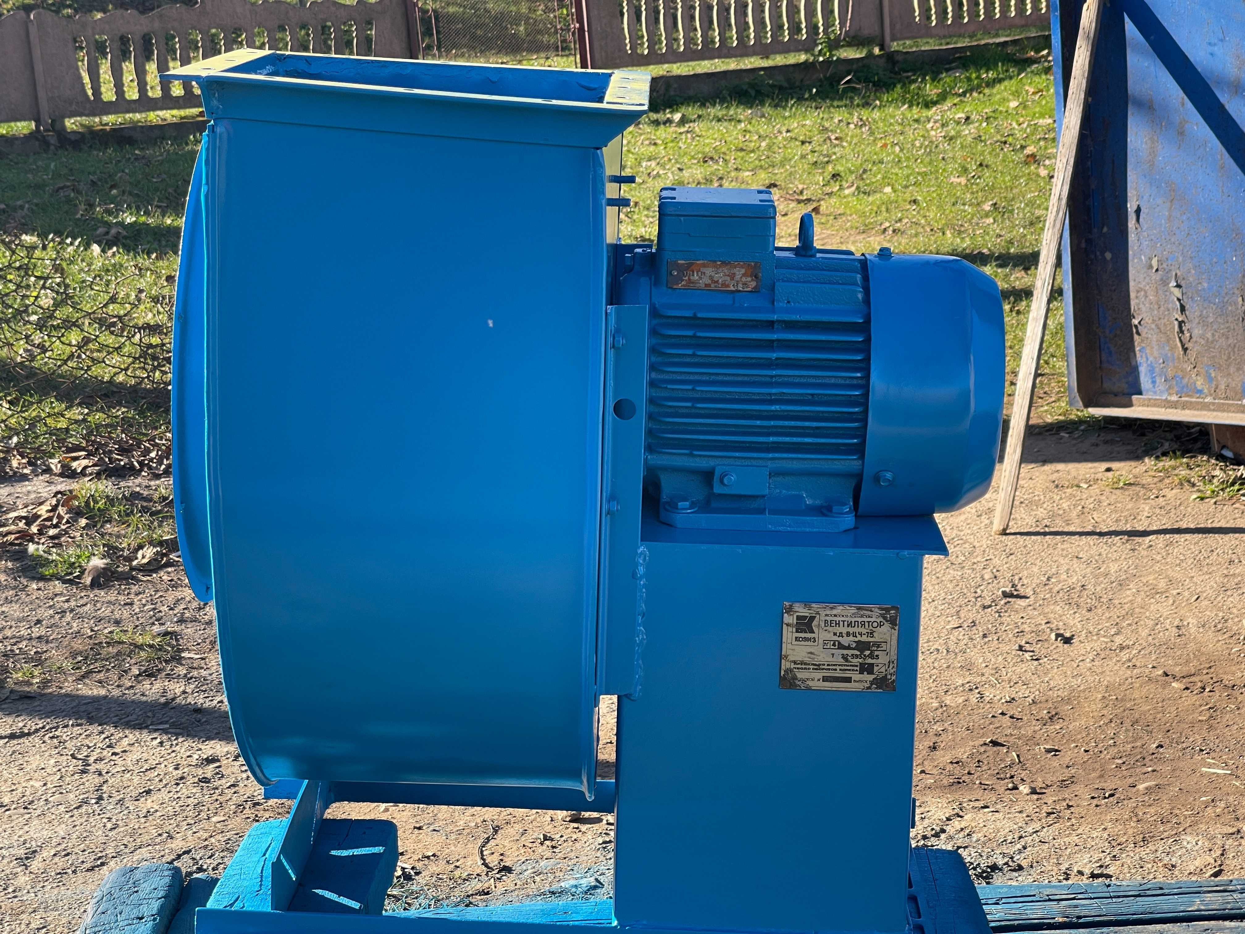 Улітка - ВЦ 4-75 №4 з ел.двигуном АІР112M2У3 7,5 кВт 3000 об/хв.