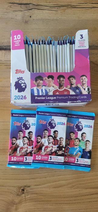 Topps Premier League 2026 - box - 28 saszetek