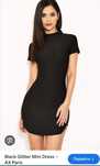 Сукня міні gliter бренд Armani Exchange. Розмір 8/ S,M