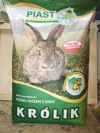 NOWA PASZA 25 kg  PIAST CHAMPION dla królików karma