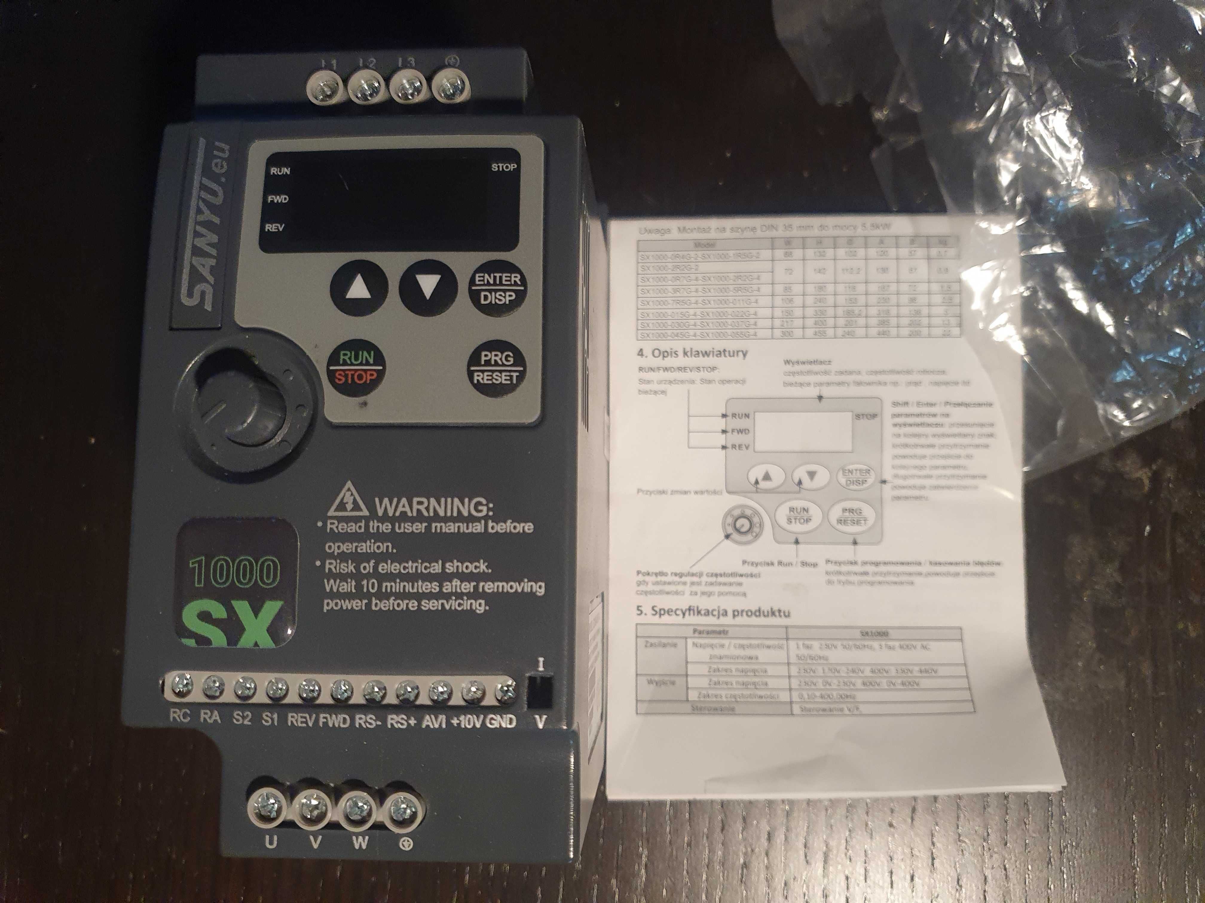 Falownik Sanyu SX1000-0R7G-4 (1 i3 fazowy)