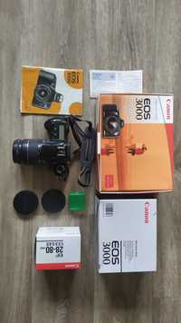 Фотоапарат Canon EOS 3000 плівковий, стан нового. 28-80 mm; f/3.5-5.6
