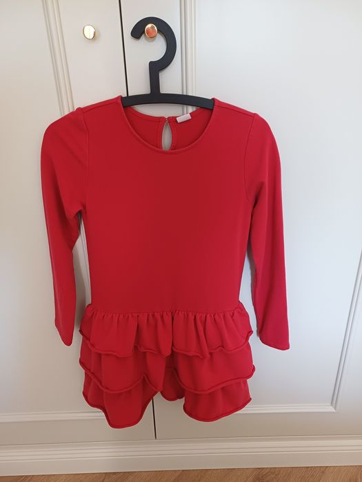 Zestaw sukienek i 2 bluzki dla dziewczynki rozmiar 140-146