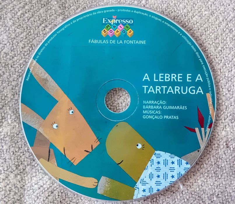 CDs com histórias e músicas para crianças