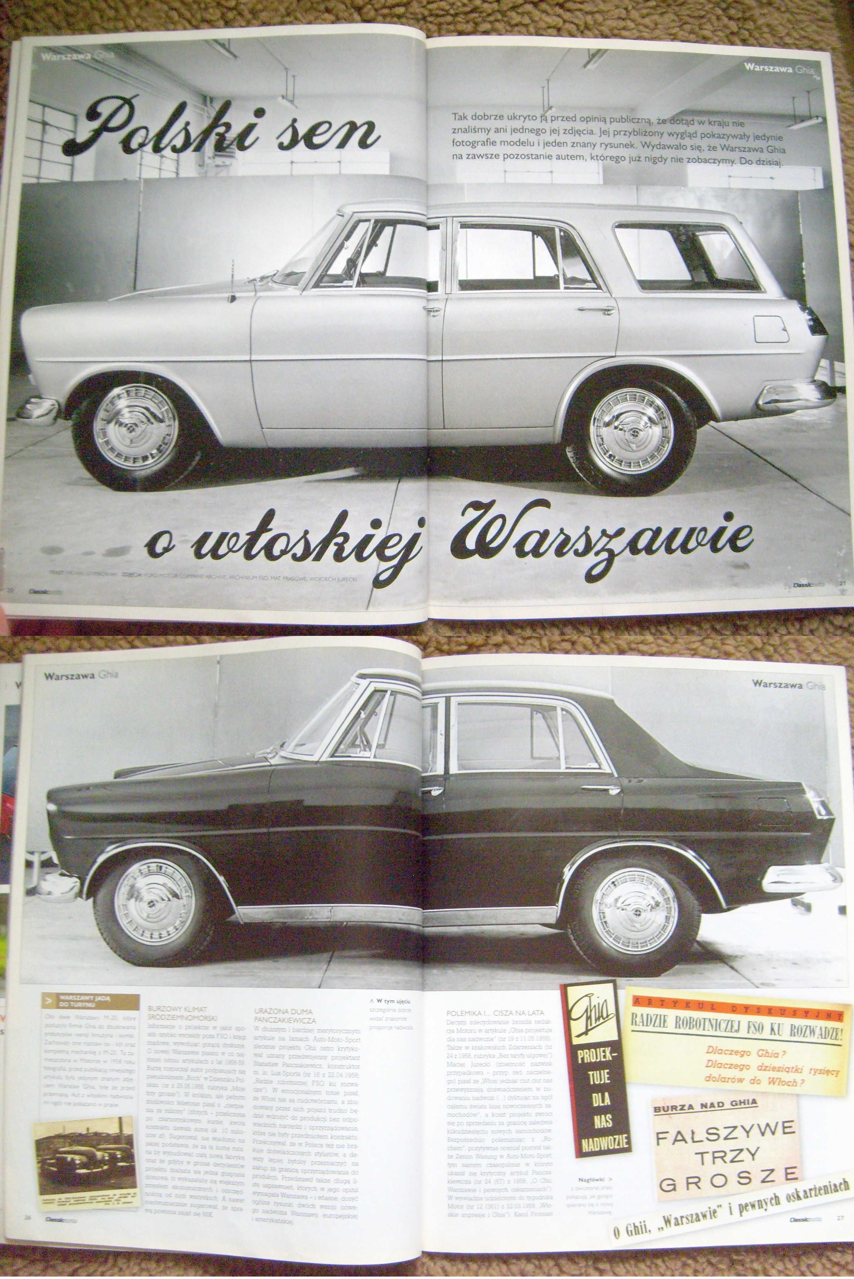 FSO Warszawa GHIA, SAAB Sonett, Datsun 240 ZX / "CLASSICAUTO" nr 82