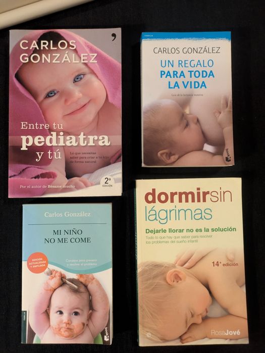 vários livros maternidade / paternidade