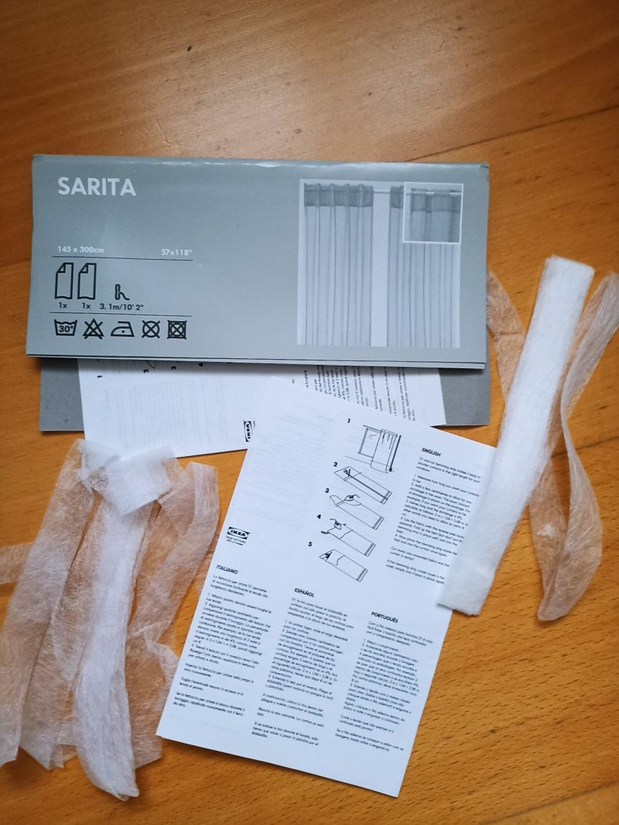 4 firanki czarne ikea