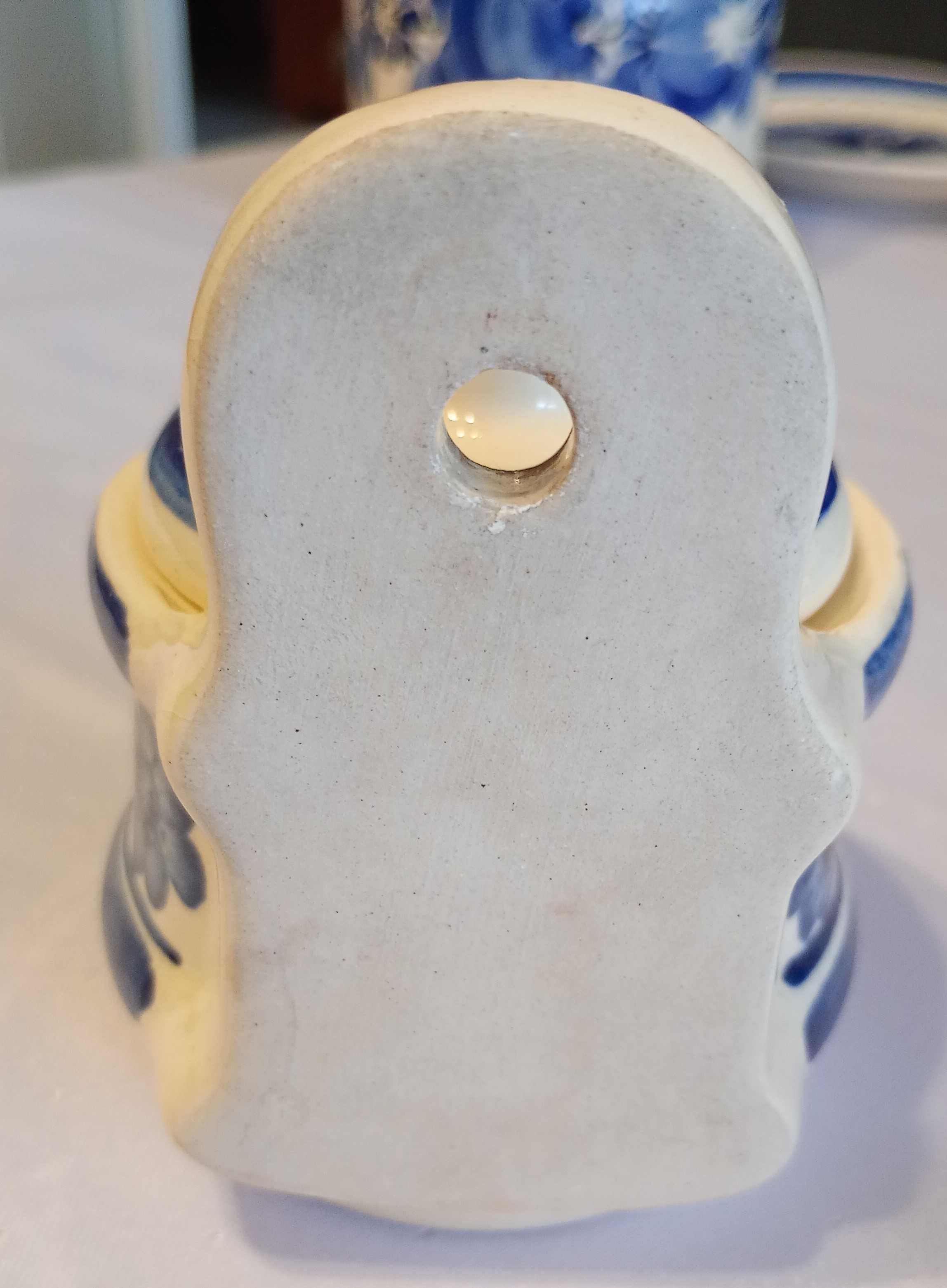 Ceramiczny pojemnik z wieczkiem fajans Włocławek PRL