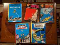 5 livros antigos do Spirou