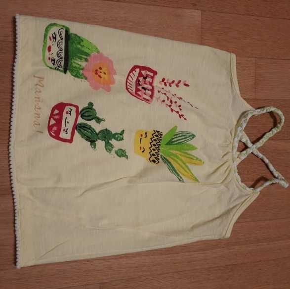 Bluzka bluzeczka r 122 na ramiączkach