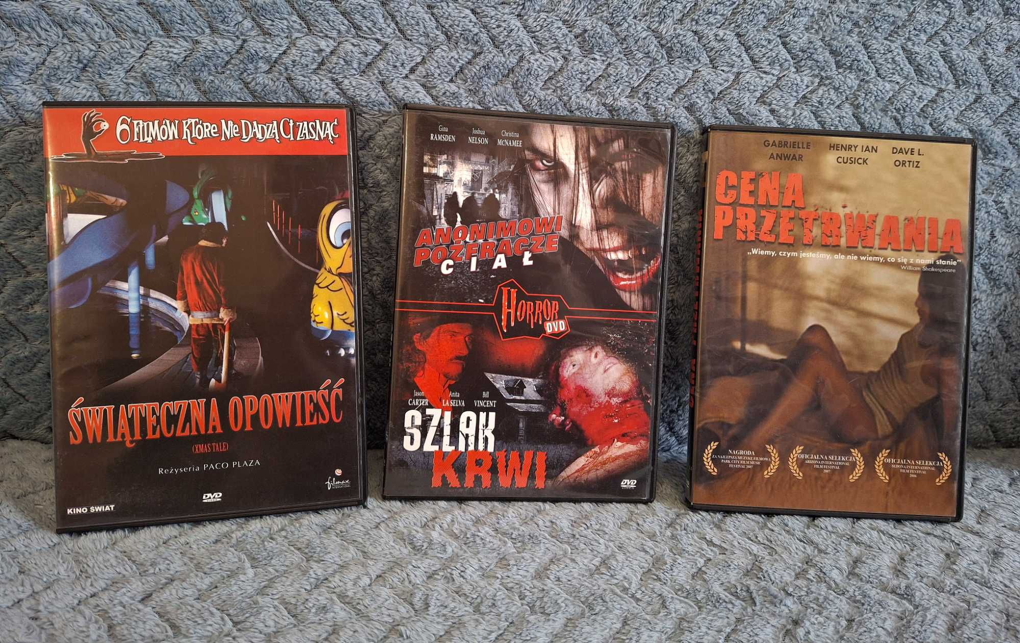 Filmy na DVD rożne rodzaje horrory/thrillery