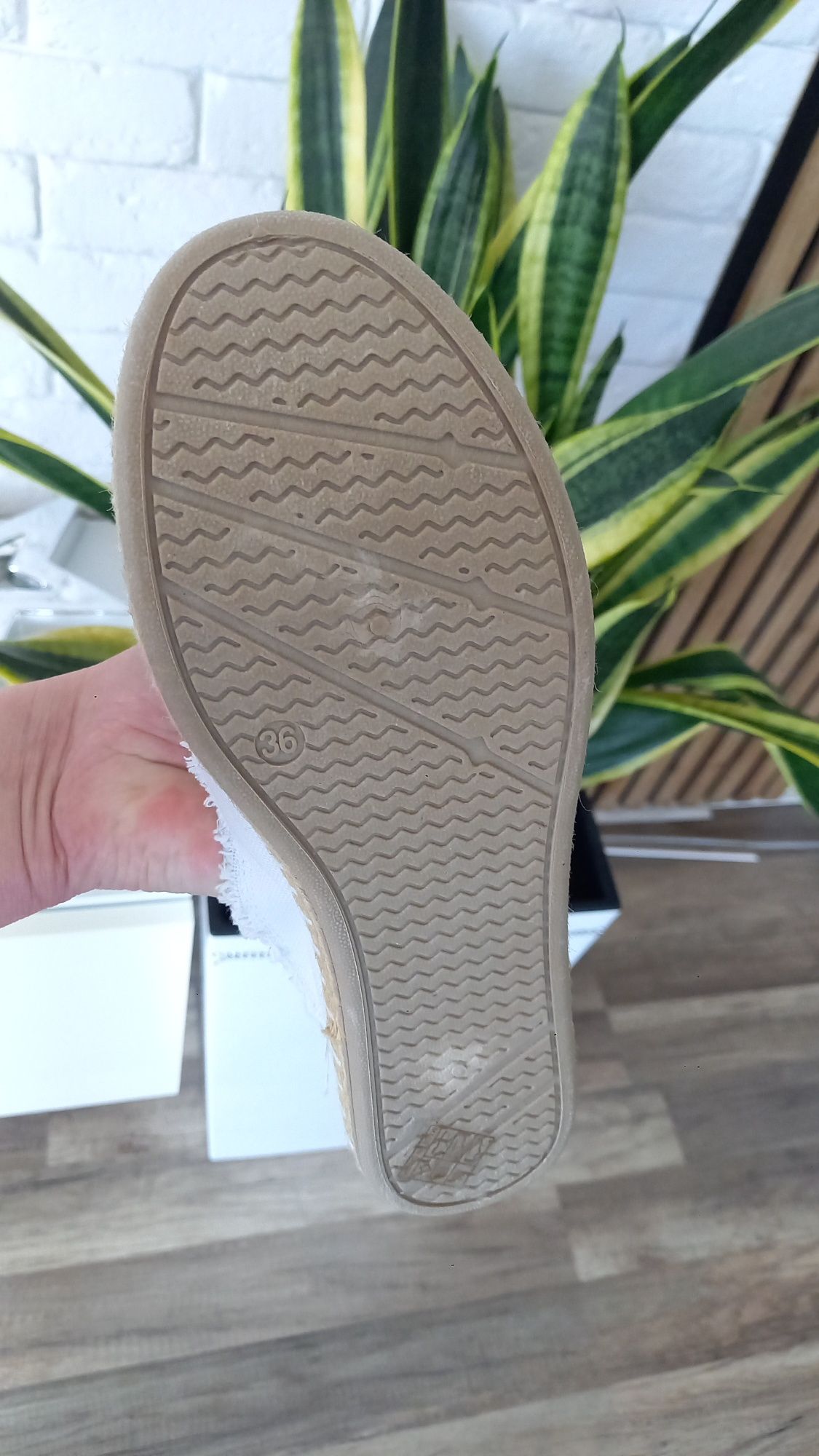 Espadryle białe 36