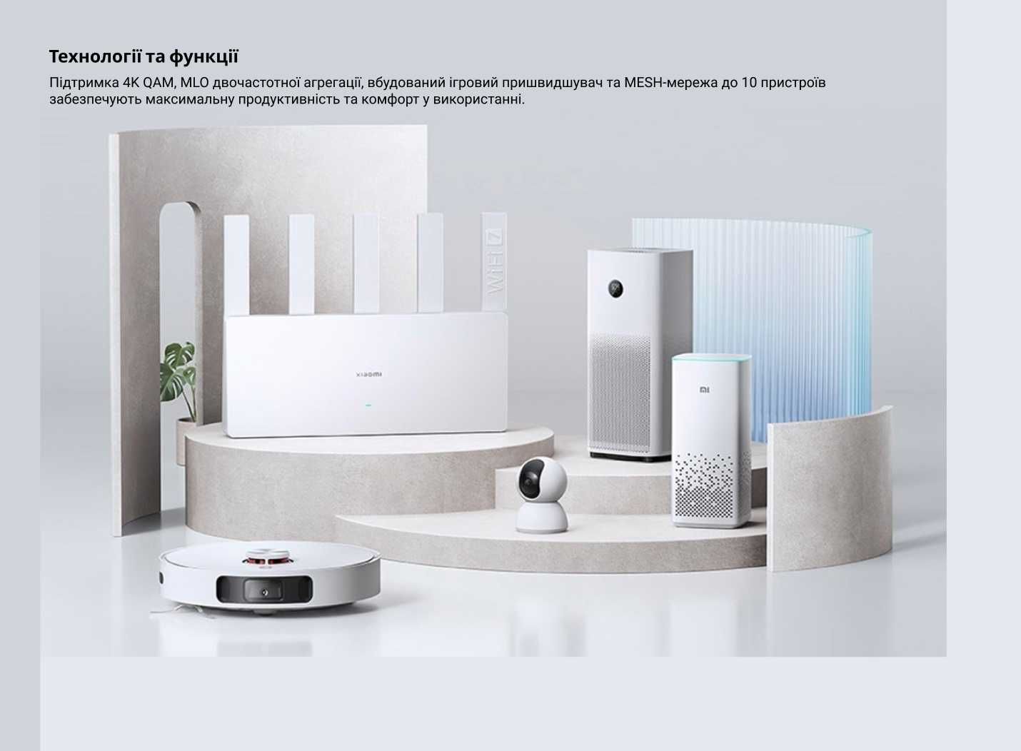 Маршрутизатор Xiaomi Router BE5000 WiFi 7 | 2.4 ГГц + 5 ГГц